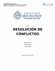 Research paper thumbnail of RESOLUCIÓN DE CONFLICTOS