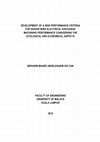 Research paper thumbnail of DEVELOPMENT OF A NEW PERFORMANCE CRITERIA FOR HIGHER WIRE-ELECTRICAL DISCHARGE MACHINING PERFORMANCE CONSIDERING THE ECOLOGICAL AND ECONOMICAL ASPECTS