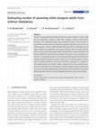 Research paper thumbnail of Estimating number of spawning white sturgeon adults from embryo relatedness