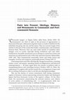 Research paper thumbnail of Pasts into Present: Ideology, Memory, and Monuments in Communist and Post- communist Romania