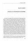 Research paper thumbnail of CENSUS AS A TECHNOLOGY OF EMPIRE