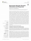 Research paper thumbnail of Neuroactive Steroids: Receptor interactions and Responses