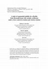 Research paper thumbnail of A study of exponential stability for a flexible Euler-Bernoulli beam with variable coefficients under a force control in rotation and velocity rotation