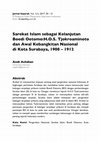 Research paper thumbnail of Sarekat Islam sebagai Kelanjutan Boedi Oetomo:H.O.S. Tjokroaminoto dan Awal Kebangkitan Nasional di Kota Surabaya, 1908 – 1912