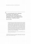 Research paper thumbnail of La caracterización de los sistemas electorales. Una aplicación de las funciones de agregación de umbrales en las nuevas democracias de Europa y América Latina.