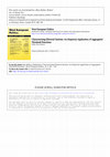 Research paper thumbnail of Characterising Electoral Systems: An Empirical Application of Aggregated Threshold Functions.