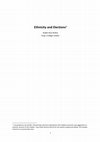 Research paper thumbnail of Ethnicity and Elections.