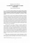 Research paper thumbnail of Entretien avec Jean Delisle. La recherche en traductologie au Canada: état des lieux