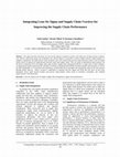 Research paper thumbnail of Integrating Lean Six Sigma and supply chain practices for improving the supply chain performance