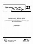 Research paper thumbnail of DINÁMICA URBANA ARGENTINA 1960-2010: Metodología de homogeneización y análisis de los resultados del Censo 2010 en perspectiva histórica.