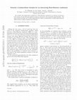 Research paper thumbnail of Towards a Landau-Zener formula for an interacting Bose-Einstein condensate