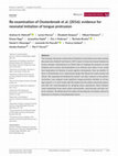 Research paper thumbnail of Re-examination of Oostenbroek et al. (2016): Evidence for neonatal imitation of tongue protrusion