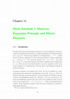 Research paper thumbnail of Math Interlude I: Matrices, Expansion Principle and Matrix Elements