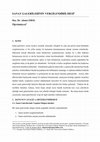 Research paper thumbnail of SANAT GALERİLERİNİN VERGİLENDİRİLMESİ 1