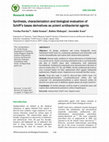 Research paper thumbnail of Synthesis, characterization and biological evaluation of Schiff's bases derivatives as potent antibacterial agents