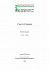 Research paper thumbnail of CARTE CIONINI INVENTARIO (1744 -1940) CENTRO STUDI E RICERCHE (MODENA