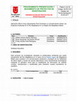 Research paper thumbnail of Proyecto de Investigación