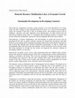 Research paper thumbnail of Domestic Resource Mobilization is Key to Economic Growth & Sustainable Development in Developing Countries