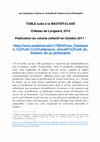 Research paper thumbnail of Master Class Rédaction scientifique 2015 : projet "Les classiques à l'épreuve"