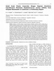 Research paper thumbnail of Small Scale Plastic Anaerobic Biogas Digester Disinfects Ciprofloxacin Resistant Staphylococcus aureus (CRSA) from Hospital Wastewater in Cameroon: A Preliminary Report