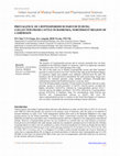 Research paper thumbnail of Impact Factor (PIF): 2.672 PREVALENCE OF CRYPTOSPORIDIUM PARVUM IN DUNG COLLECTED FROM CATTLE IN BAMENDA, NORTHWEST REGION OF CAMEROON