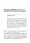 Research paper thumbnail of The Use of Interactive Multimedia for Increasing Concept Mastery, Critical Thinking, and Retention of the Human Reproductive System Concept at Senior High School Students