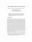 Research paper thumbnail of Multi-type Display Calculus for semi De Morgan Logic