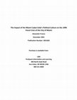 Research paper thumbnail of The Impact of the Miami Cuban Exile's Political Culture on the 1996 Fiscal Crisis of the City of Miami