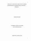 Research paper thumbnail of BIENESTAR Y SATISFACCIÓN EN ÁREAS VITALES; VARIABLES SOCIODEMOGRÁFICAS, DE PERSONALIDAD, AUTOESTIMA Y OPTIMISMO. TRABAJO DE GRADO UNIVERSIDAD CATÓLICA DE COLOMBIA