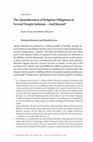 Research paper thumbnail of The Quantification of Religious Obligation in Second Temple Judaism—And Beyond