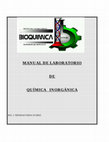 Research paper thumbnail of MANUAL DE LABORATORIO DE QUÍMICA INORGÁNICA