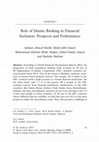 Research paper thumbnail of Role of Islamic Banking in Financial Inclusion: Prospects and Performance