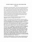 Research paper thumbnail of ANCIENT INDIAN LITERATURE AND LANGUAGES APN CHAPTER 3 PART 3.docx