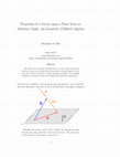 Research paper thumbnail of Projection of a Vector upon a Plane from an Arbitrary Angle, via Geometric (Clifford) Algebra