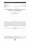 Research paper thumbnail of Understanding Fluency and Disfluency in Non-native Speakers' Conversational English