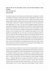 Research paper thumbnail of Essay title: What are the main political, economic, social and technical challenges of energy transitions