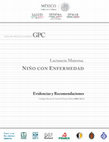 Research paper thumbnail of GUÍA DE PRÁCTICA CLÍNICA GPC NIÑO CON ENFERMEDAD