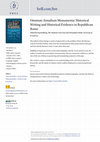 Research paper thumbnail of Omnium Annalium Monumenta: Historical Writing and Historical Evidence in Republican Rome