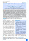 Research paper thumbnail of Impact of health facilities on malaria control interventions among children under five years of age and pregnant women in Nigeria