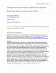 Research paper thumbnail of Taking a closer look at Latino parents at one Spanish–English two-way immersion charter school