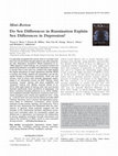 Research paper thumbnail of Do Sex Differences in Rumination Explain Sex Differences in Depression?