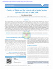 Research paper thumbnail of Politics of Ebola and the critical role of global health diplomacy for the CARICOM