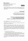 Research paper thumbnail of Economic vs. organizational perspective on interorganizational relations’ analysis – are economists on the dead-end track?