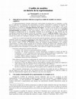 Research paper thumbnail of Conflits de modèles en théorie de la représentation