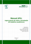 Research paper thumbnail of Manual APA: regras gerais de estilo e formatação de trabalhos acadêmicos Organizado por