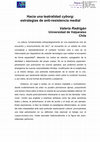 Research paper thumbnail of Hacia una teatralidad cyborg: estrategias de anti-resistencia medial