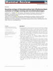 Research paper thumbnail of Roosting ecology of Stenodermatinae bats (Phyllostomidae): evolution of foliage roosting and correlated phenotypes