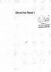 Research paper thumbnail of Derecho fiscal I