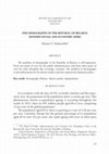 Research paper thumbnail of Andryiashka, Maryna V. The Demography of the Republic of Belarus: Modern Social and Economic Risks