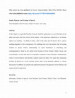 Research paper thumbnail of Insults, humour and freedom  of speech